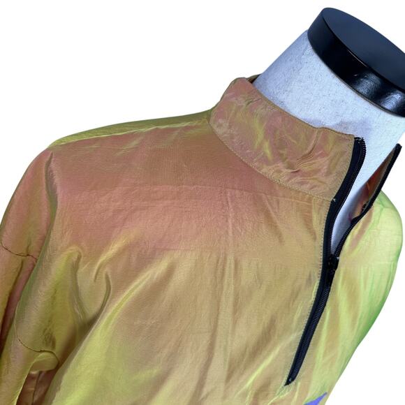 Vintage Star on The Beach Bad Boy Club Windbreaker Chameleon Orange 80s USA Rare - Picture 3 of 12